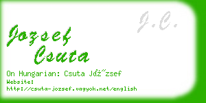 jozsef csuta business card